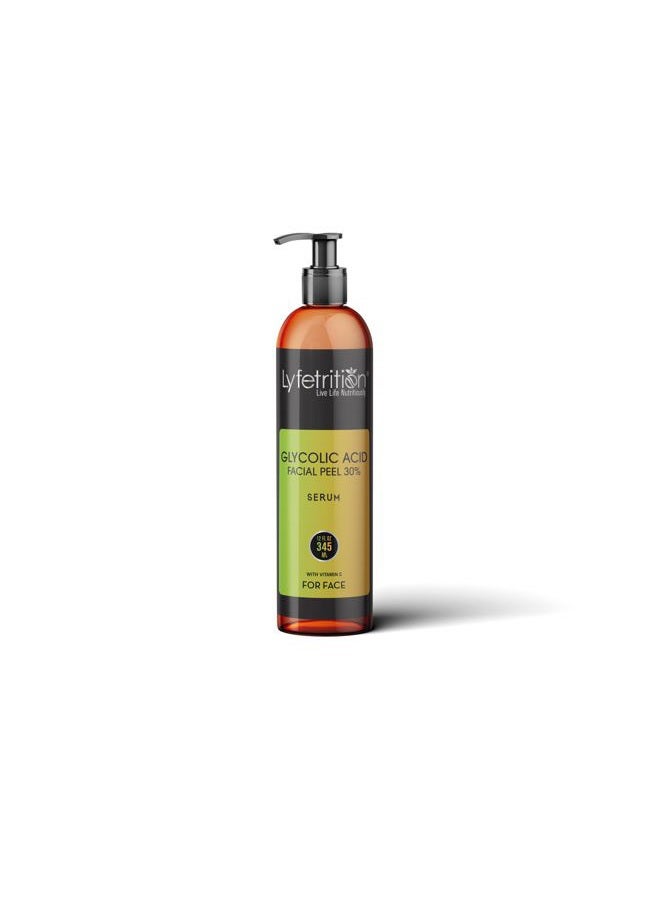 Lyfetrition Glycolic Acid/AHA 30% Renewal Serum, infused with Vitamins C & E for Skin Brightening, Exfoliating Serum Works for Dark Spots, Acne, and Reduces Fine Lines & Wrinkles - (12 Fl Oz) - Image 1